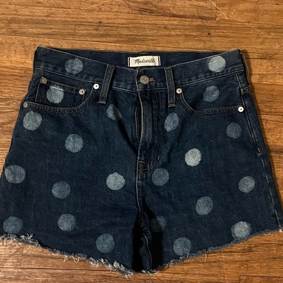 Madewell the perfect jean shorts polka dot - Picture 2 of 5